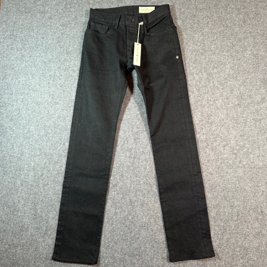 Imogene And Willie Barton Black Selvage Rinse Denim Jeans Men's Size 27x32 Nwt